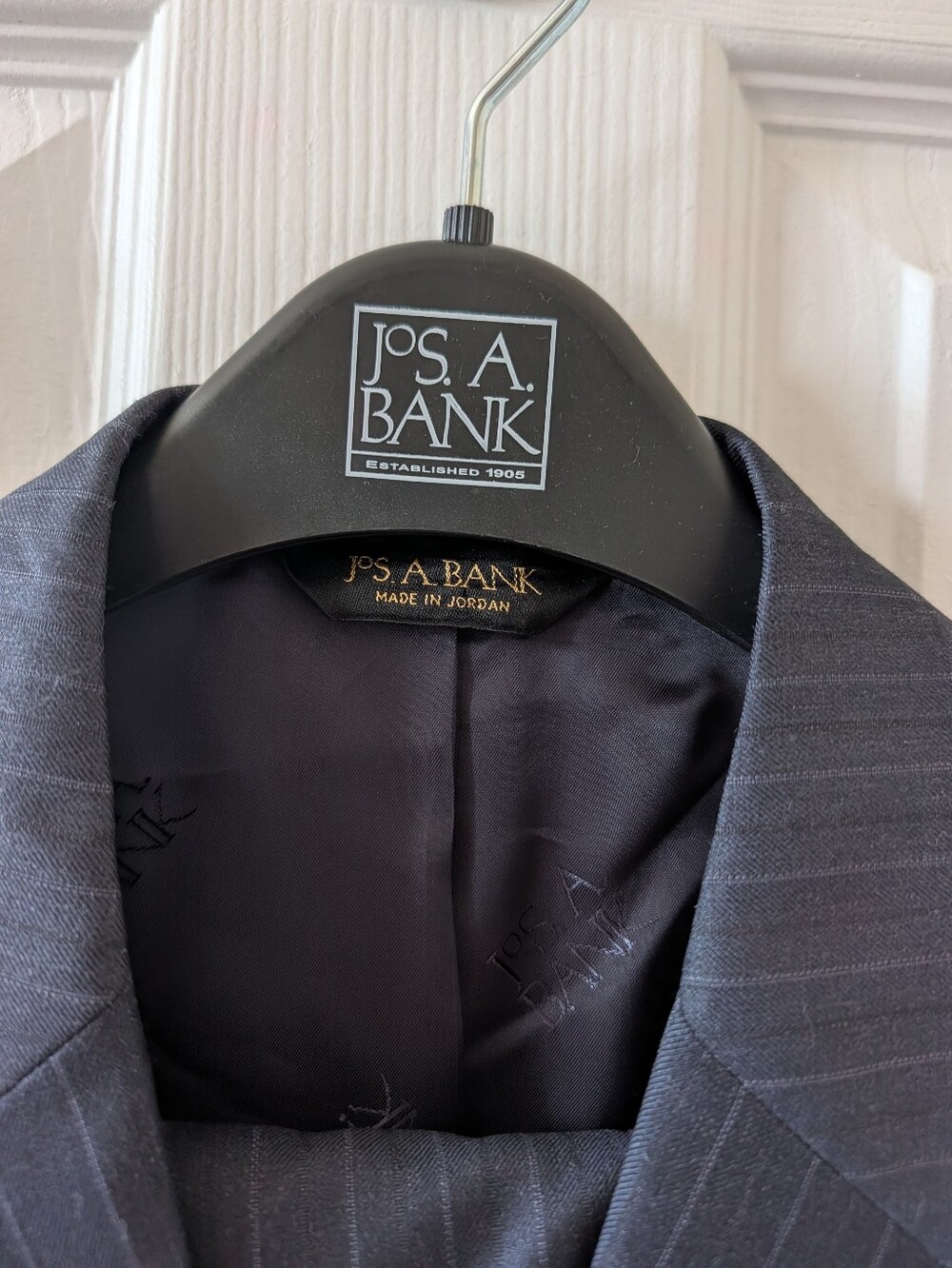 Jos. A. Bank Charcoal Pinstripe Suit Jacket